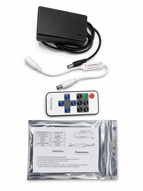 Control remoto y fuente de poder